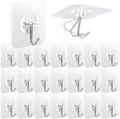 AROIC 58 Packs Adhesive Hooks for Hanging, Hook Heavy Duty Self Adhesive Wall by AROIC