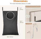 Lifewit 1 Pack Over Door Laundry Hamper, Large Collapsible Hanging Laundry - Image 2
