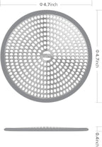 LEKEYE Shower Hair Catcher Drain Protector Strainer-Steel & Silicone 2 Pack - Image 4