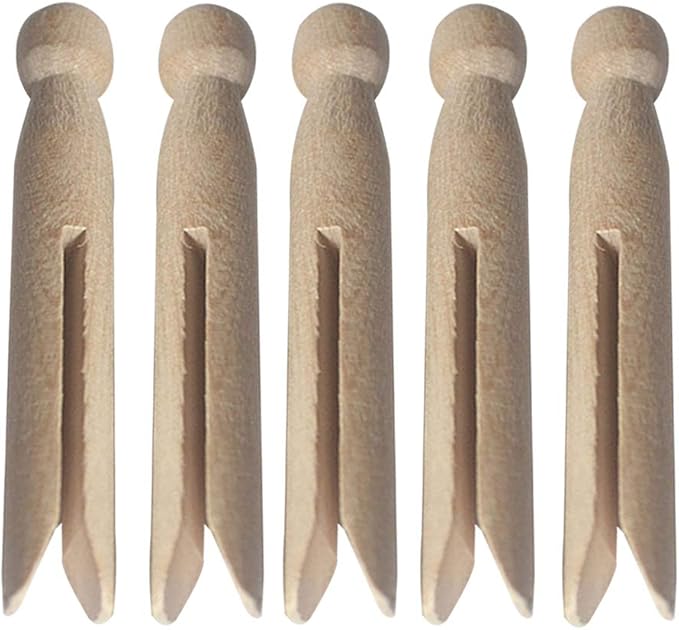 Round Wooden Clothespins - Image 5