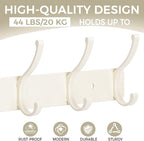 Coat Rack Wall Mount, 2 Pack Coat Hooks Hanger Wall Double Hook Rack Rail Towel - Image 3