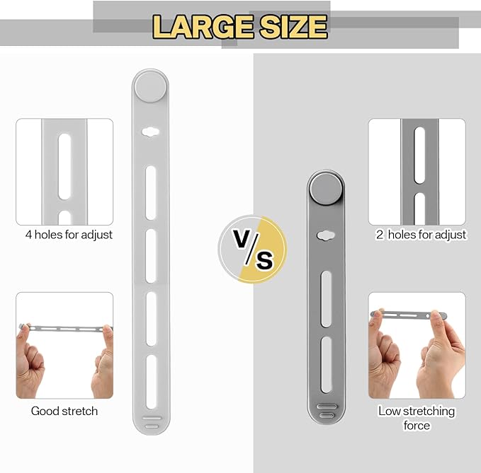 42 Pcs Silicone Cable Ties Reusable Cord Organizer Adjustable Data Cable Wraps - Image 3