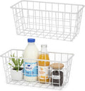 2 Set LeleCAT Hanging Wall Basket Organizer Over the Cabinet Door Adhesive Wire by HomeSpaceStorageBasket