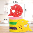 5 Pack Scrub Sponge, Dual-Sided Temperature Kitchen Sponge - Image 5