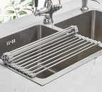 Ahyuan Roll up Dish Drying Rack Over The Sink Kitchen Roll up Sink Drying Rack - Image 5