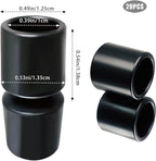 20 PCS Black Door Stop Caps, 0.39 Inch Rubber Tips, Door Stopper Protection - Image 4