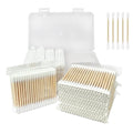 800 ct Bamboo Cotton Swabs for Ears, Double-Tipped Organic Bamboo Sticks for by Garrelett