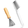 Boao 2 Pieces Hair Brush Cleaning Tool Comb Cleaner Brush Mini Comb Cleaning by Boao
