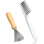 Boao 2 Pieces Hair Brush Cleaning Tool Comb Cleaner Brush Mini Comb Cleaning by Boao