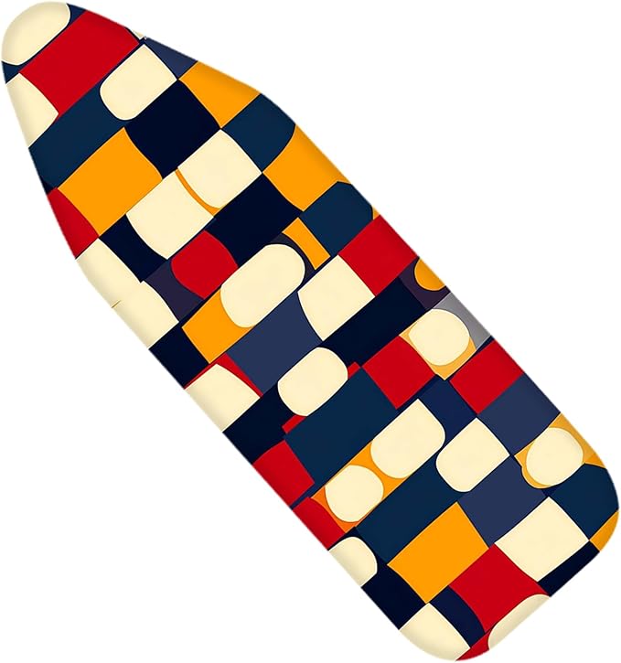 Nuxovilar Abstract Colorful Geometric Blocks Ironing Board Cover, This Cover by Nuxovilar