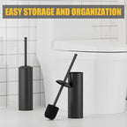 BESy Toilet Brush and Holder, Toilet Cleaner Bowl Set - Image 8