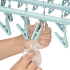 Foldable Clip Hangers with 26 Drying Clips, Underwear Hanger with Clips - Image 6