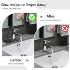 Kitchen Sink Splash Guard，Blue and gold stones Faucet Mat Sink Gadgets-Super - Image 6