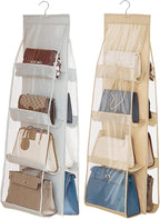 AARAINBOW 2 Pack Hanging Handbag Purse Organizer, 8 Pockets, Wardrobe Closet by AARAINBOW