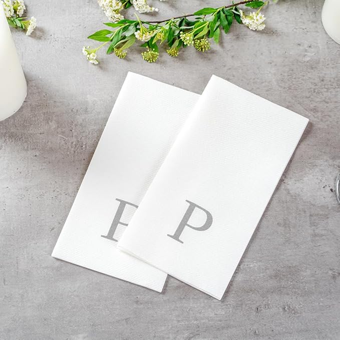 Luxenap 15.8 X 7.9 Inch Linen-Feel Guest Towels, 2000 Lettered Hand Towels - Image 6