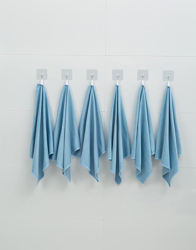 12 Pack Microfiber Glass Cleaning Cloth, 12 Inch X 16 Inch, Lint Free Quickly - Image 6