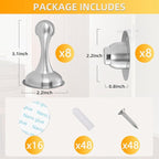 8 Pack Magnetic Door Stop No Drilling Door Stop - Image 2