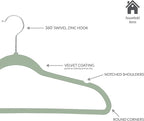 Simplify Slim Velvet Clothes Hangers | 50 Pack | Non-Slip | Shirts | Suit | - Image 5