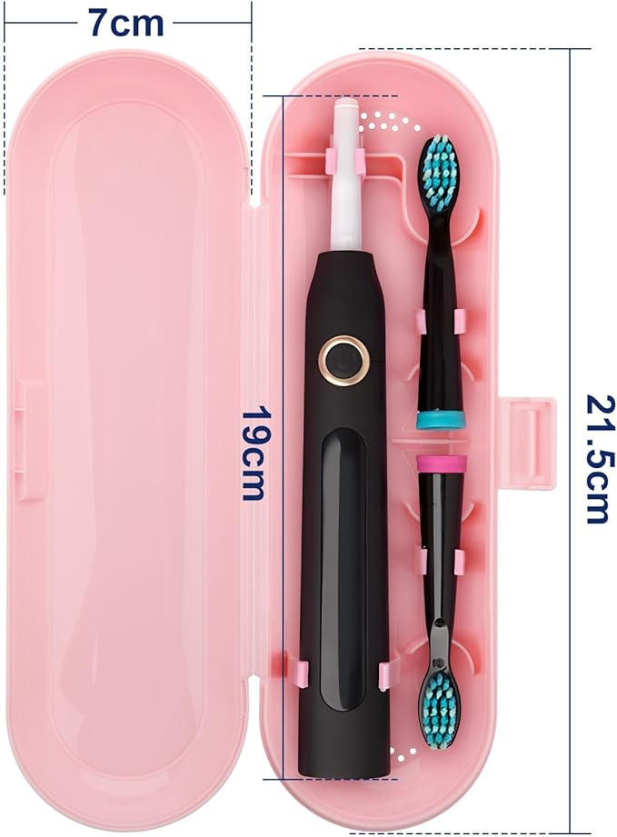 Cosmos Pack of 2 Plastic Travel Case Toothbrush Carrying Case Holder Container - Image 3
