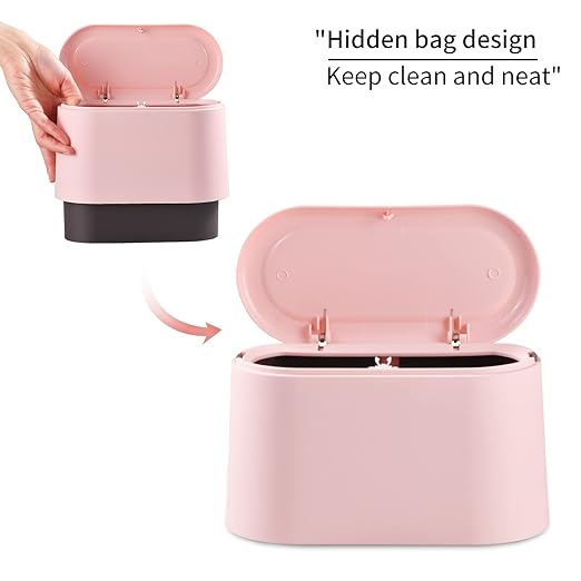 SUBEKYU 0.5 Gal Mini Countertop Trash Can - Image 3
