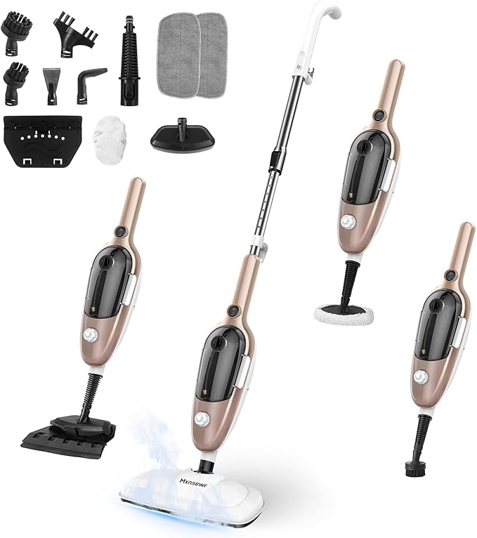Steam Mop - All-in-one Powerful Handheld Steam Cleaner Detachable Floor Steamer by Mxnsewr