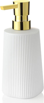 Small Soap Dispenser for Bathroom and Kitchen, Modern Farmhouse Striped Style by KellyHome