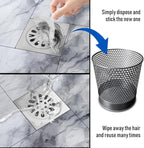 48Pack-Disposable Shower Drain Hair Catcher Mesh Stickers - Image 4