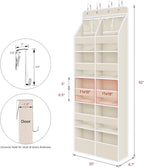 Univivi 6-Shelf Over Door Hanging Organizer Fabric Door Storage - Image 3