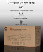 18 Piece Glass Food Storage Containers - Image 8