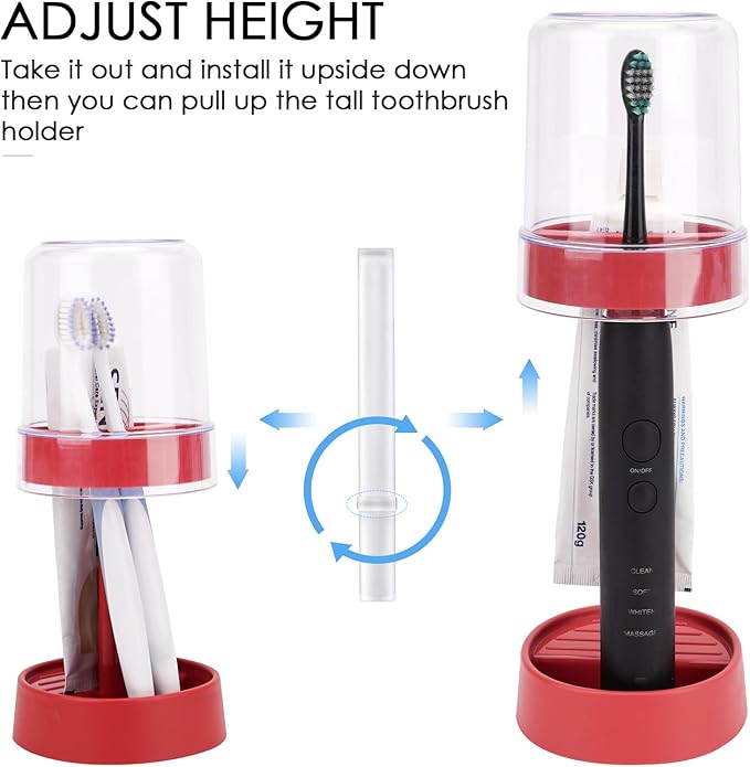 Height Adjustable Toothbrush Holder - Image 6