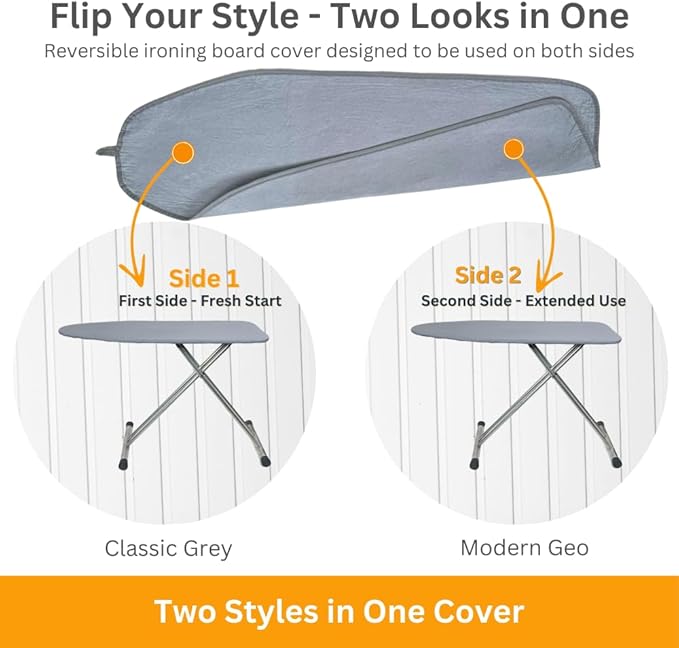 SAVUK Ironing Board Cover and Pad Dual Side X2 Lifetime Double Using Heavy Duty - Image 3