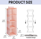 PetsHome 4-Shelf Hanging Closet Organizer, Space Saver, Closet Hanging Storage - Image 3