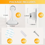 8 Pack Magnetic Door Stop No Drilling Door Stop - Image 2