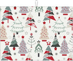 Beautiful Christmas Tree Dish Drying Mat 18x24 by indokyeyqaz