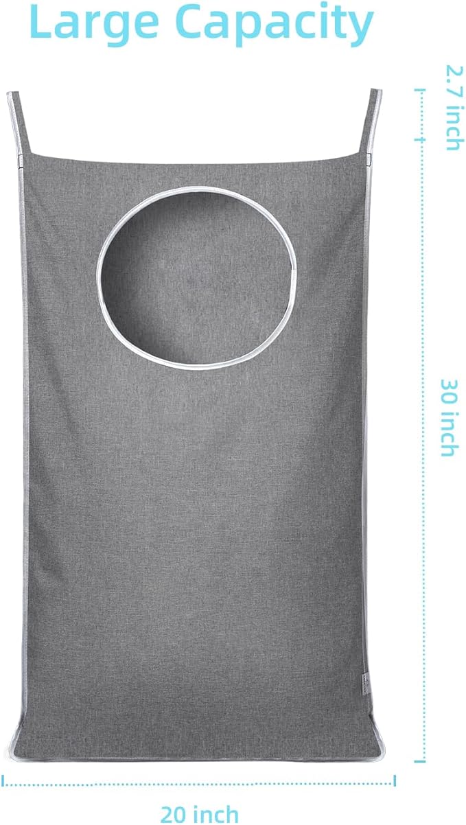KEEPJOY 2Pack Space-Saving Hanging Laundry Bag, Door Laundry Hamper - Image 3
