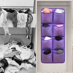 Dual Sided Hanging Closet Organizer Shoe Rack Holder - Image 3