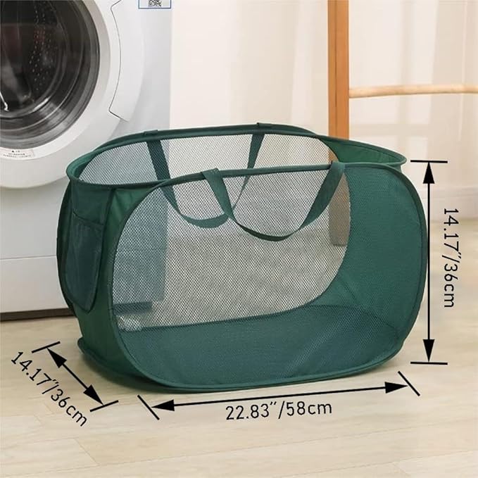 4 Pcs Collapsible Laundry Baskets, Opening Laundry Hamper, Foldable Laundry - Image 5