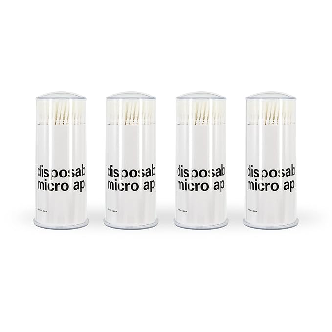 i-Laesh 400 Pcs Lashes Disposable Micro Applicators Brush, Microswabs - Image 8