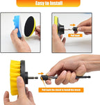 30Pcs Drill Brush Attachment Set, Drill Scrubber Brush Kit Include Scrub Pads - Image 5