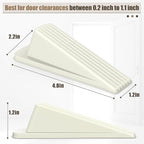 Crosize Door Stoppers for Bottom of Door, Premium Rubber Door Stops, Sturdy - Image 2