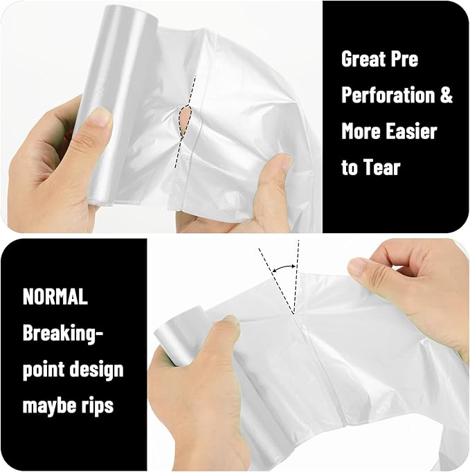Small Trash Bags 4 Gallon, Flexible & Durable, Scent Free & Easy Tear, - Image 5