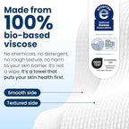 Clean Skin Club Clean Towels® Large, 100% USDA Biobased Face Towel, Disposable - Image 5