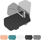 Sink Drain Mat Behind Faucet, Unilateral Faucet Guard Draining Mat, 90° by Kucucyle
