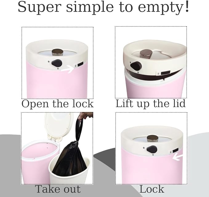 Diaper Pail, Baby Diaper Trash Can - Image 9