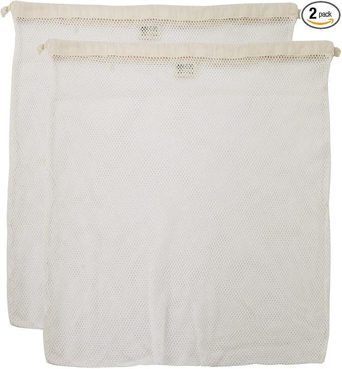 Simple Ecology Organic Cotton Mesh Laundry Bag; Machine Washing Bags by Simple+Ecology