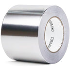 COSIMIXO Silver Aluminum Foil Duct Tape 4 Inches x 55Yards, Heavy Duty by COSIMIXO