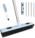 Rubber Broom Carpet Rake for Pet Hair Removal, Dog Hair Broom by Unknown