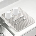 Silicone Dish Drying Mat for Kitchen Counter, Non-Slip Drain Pad, Dish Drying by COPLIB