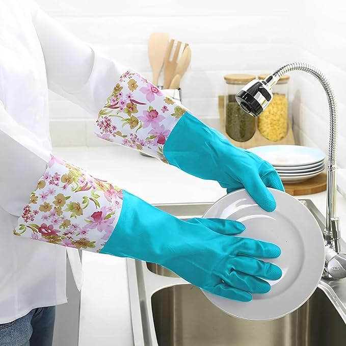 KINGFINGER Rubber Latex-Free Dishwashing Gloves - Image 6