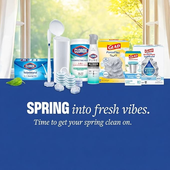 Clorox ToiletWand Toilet Cleaning Kit, ToiletWand, Caddy and 6 Refills - Image 2